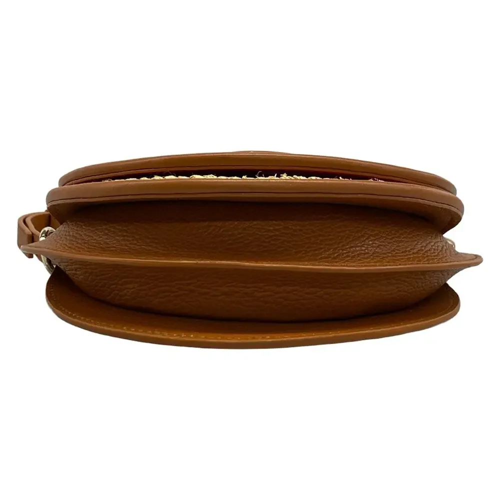 Christian Louboutin buy my side Shoulder Bag 1245248 Beige Brown Raffia Leather